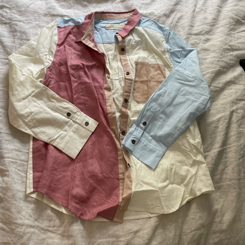 The Good Alma Color Block Button Down - image 1